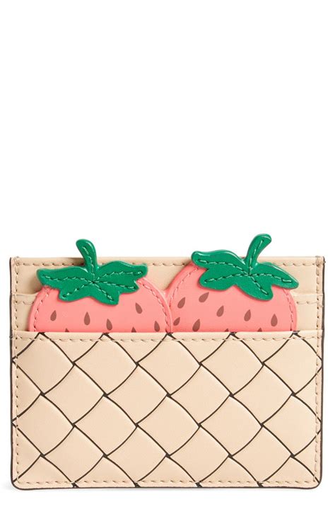 kate spade strawberry card holder.